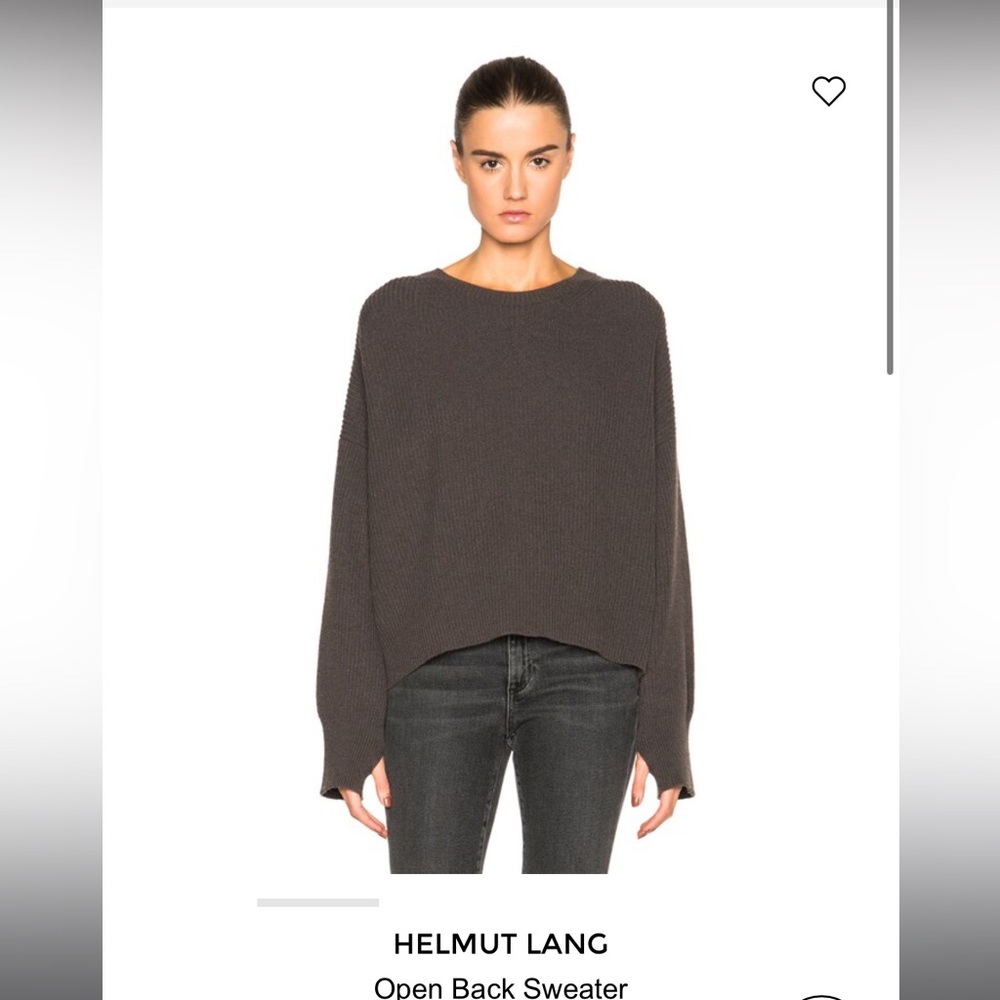 Helmet Lang Open Back Sweater - image 1